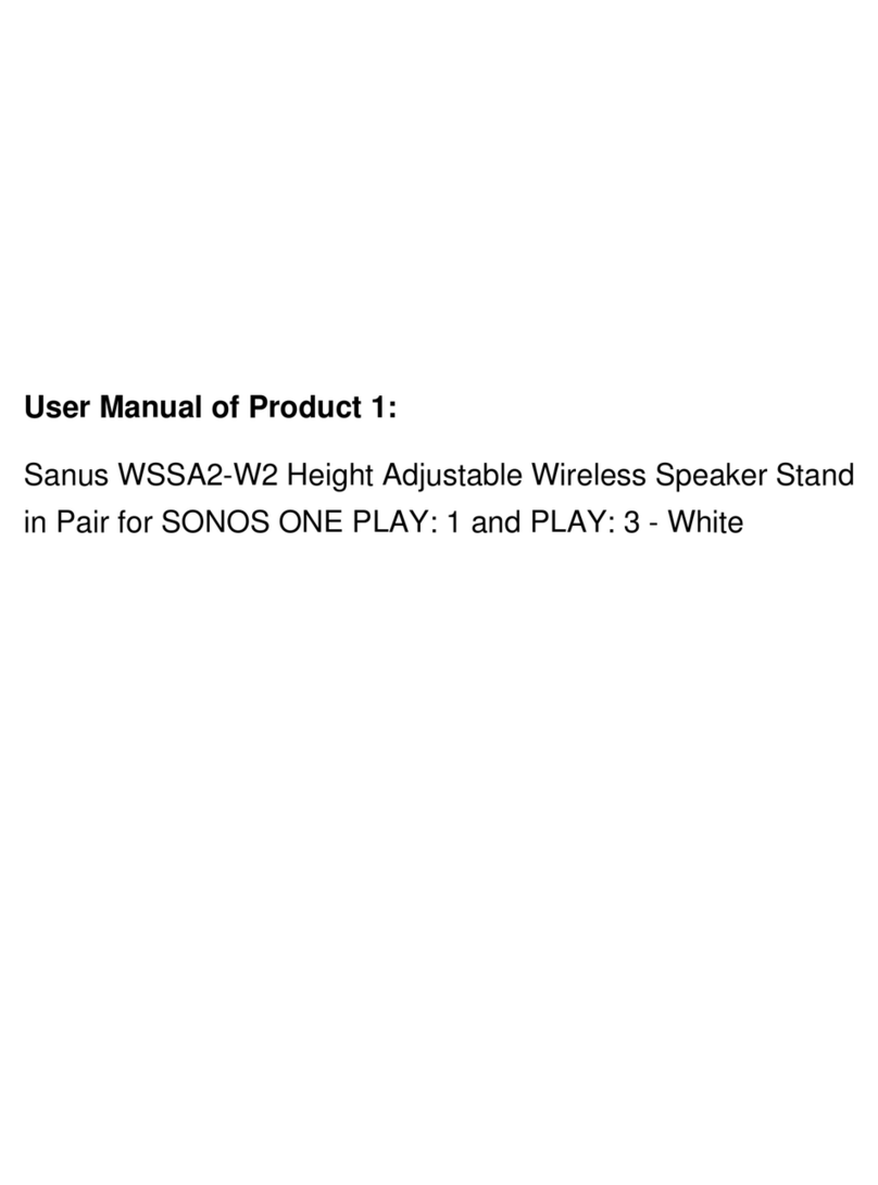 Sanus WSSA2-W2 instruction manual