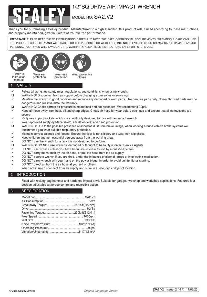 Sealey SA2.V2 User manual