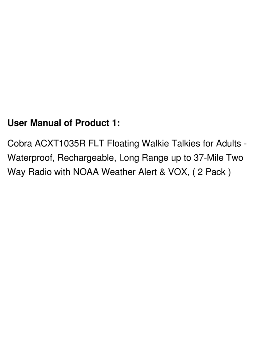 Cobra ACXT1035R FLT owner's manual