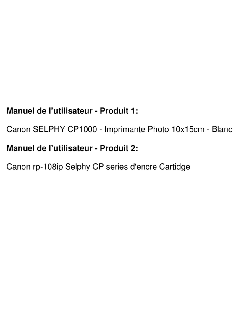 Canon Selphy CP Series User manual