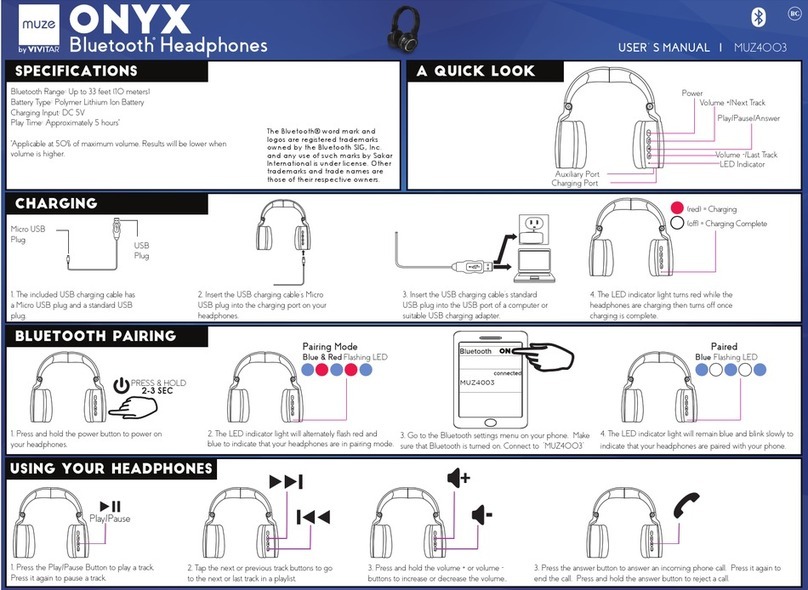 Vivitar MUZE ONYX user manual
