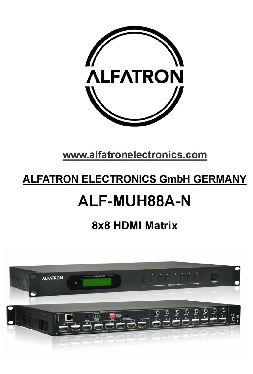 ALFAtron ALF-MUH88A-N manual