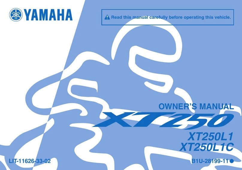 Yamaha XT250L1 2020 owner's manual