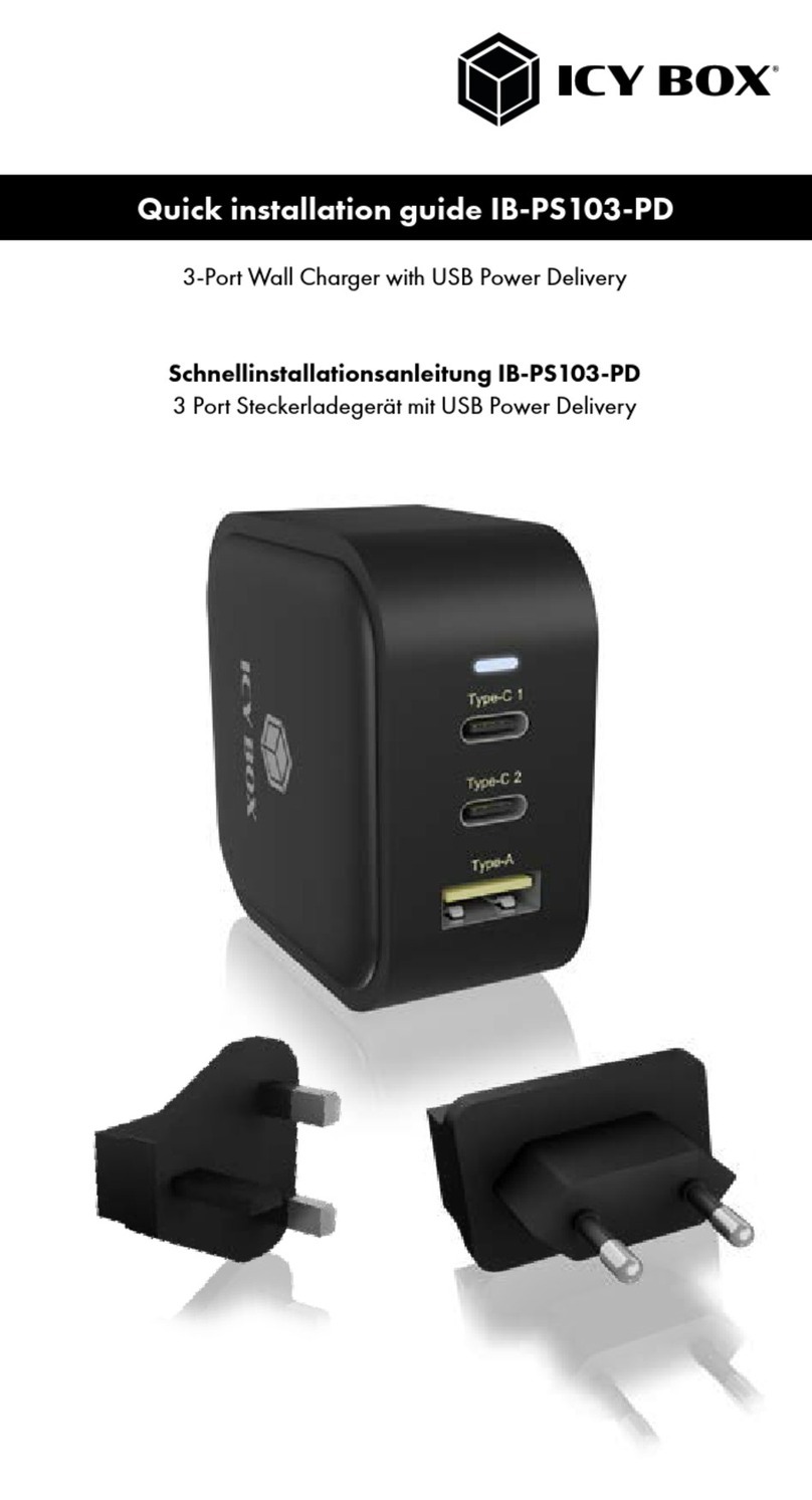 Icy Box IB-PS103-PD Quick installation guide
