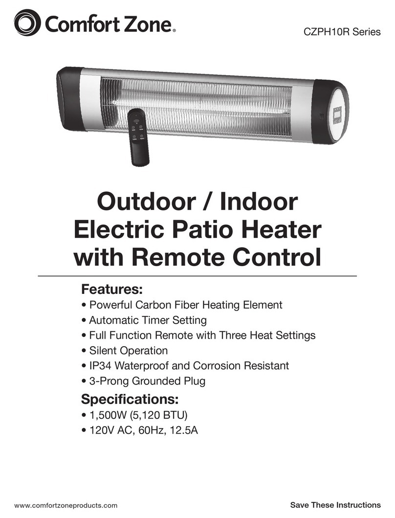 Comfort Zone CZPH10R Series manual Comfort Zone CZPH10R Series manual