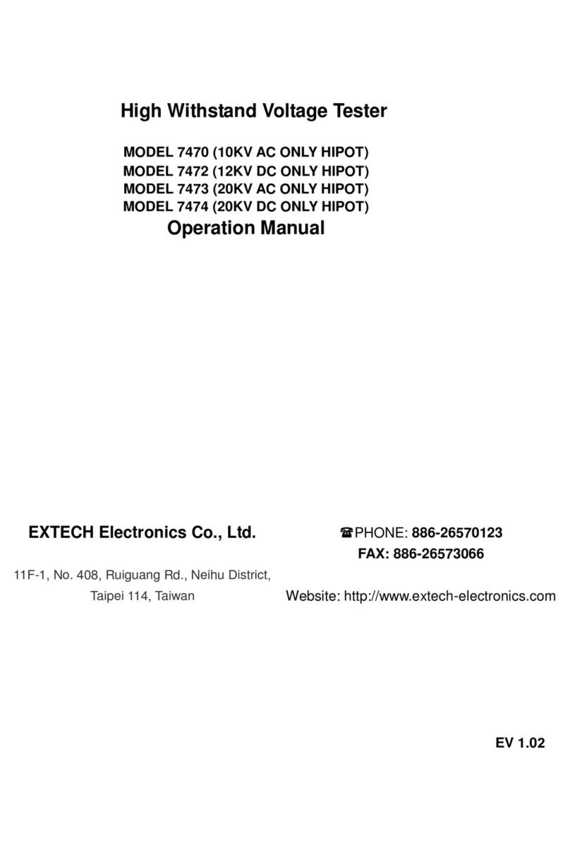 Extech Instruments 7470 User manual