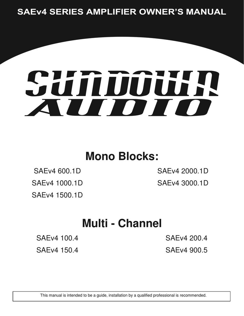 Sundown Audio SAEv4 Series User manual