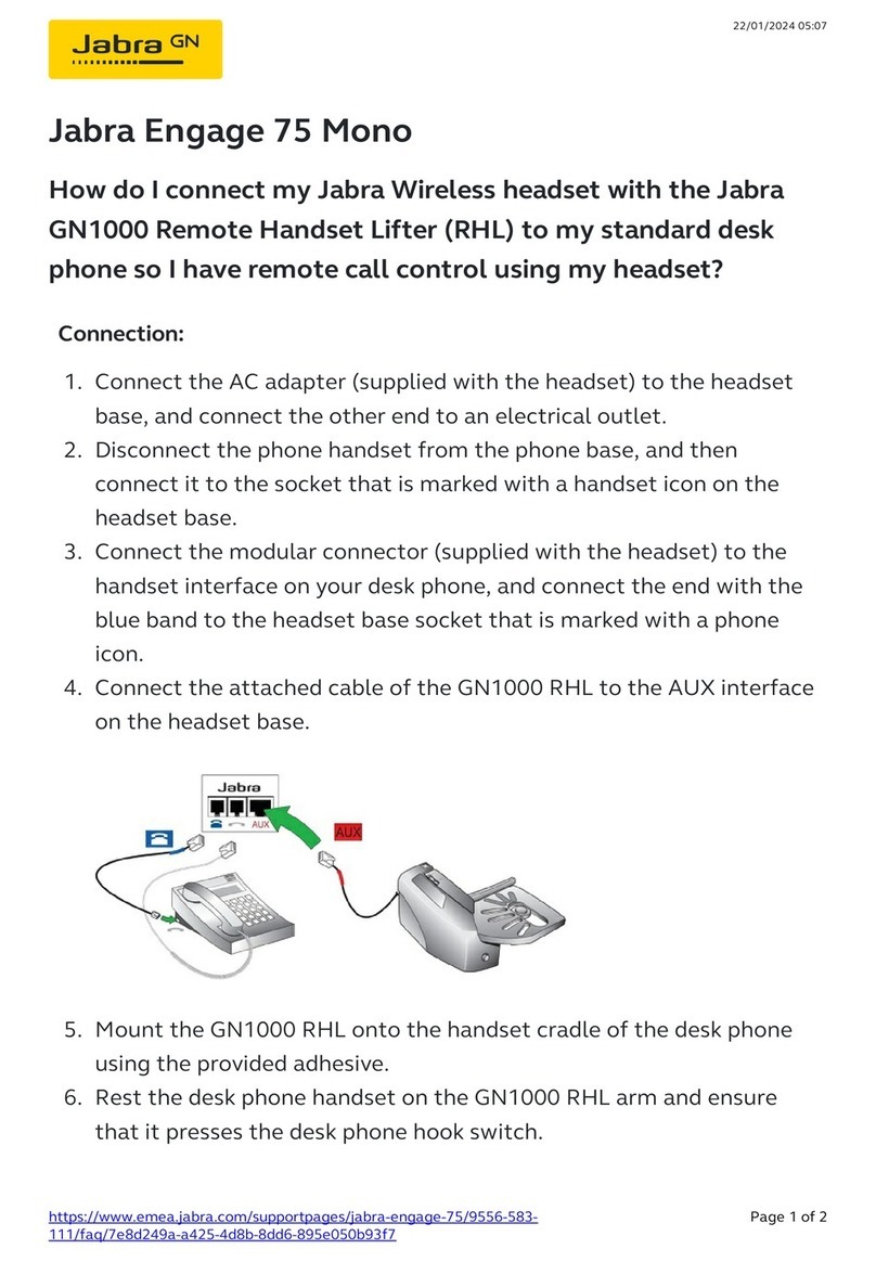 Jabra Engage 75 Mono Safety guide