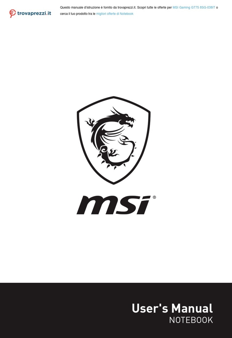 MSI Gaming GT75 User manual MSI Gaming GT75 User manual
