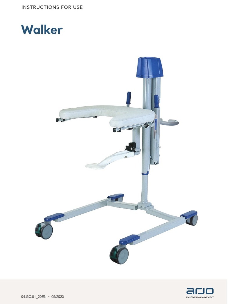 Arjo Walker Hydraulic Instructions for use