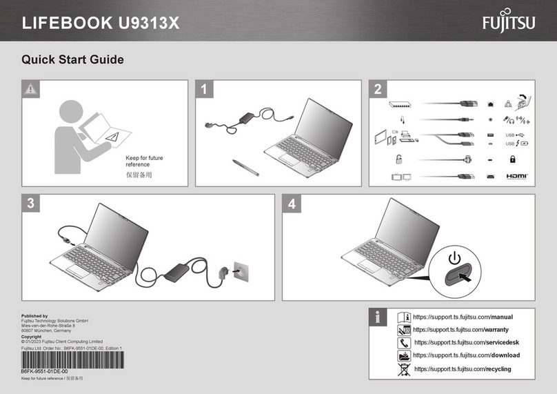 Fujitsu LifeBook U9313X User manual
