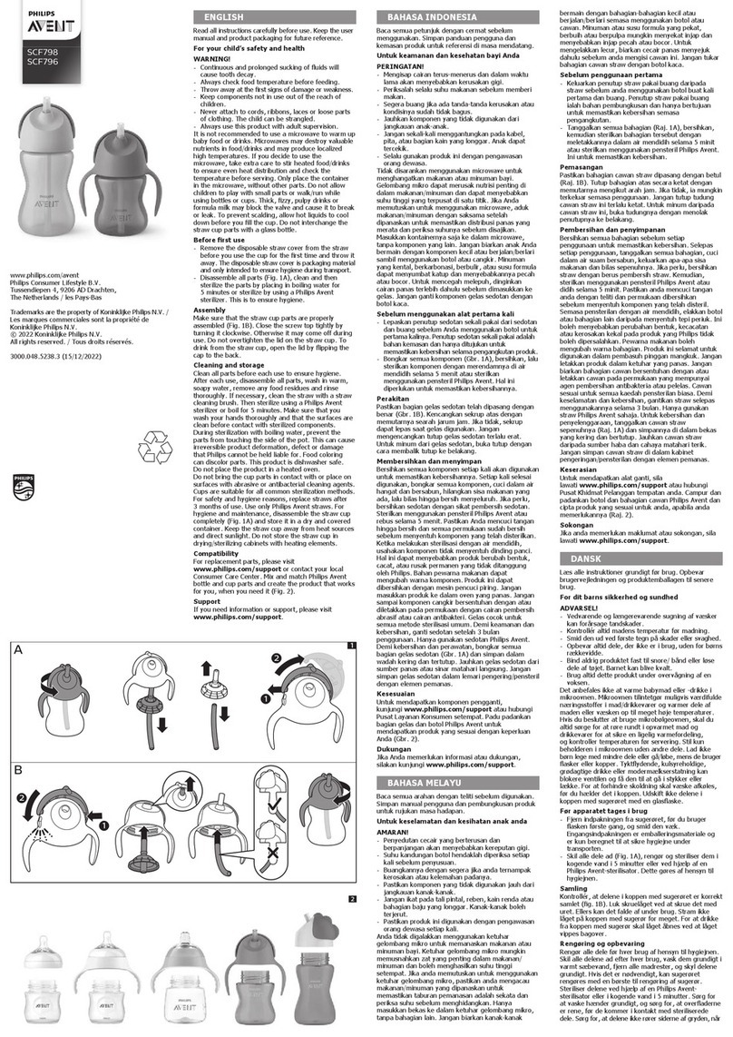 Philips AVENT SCF798 User manual