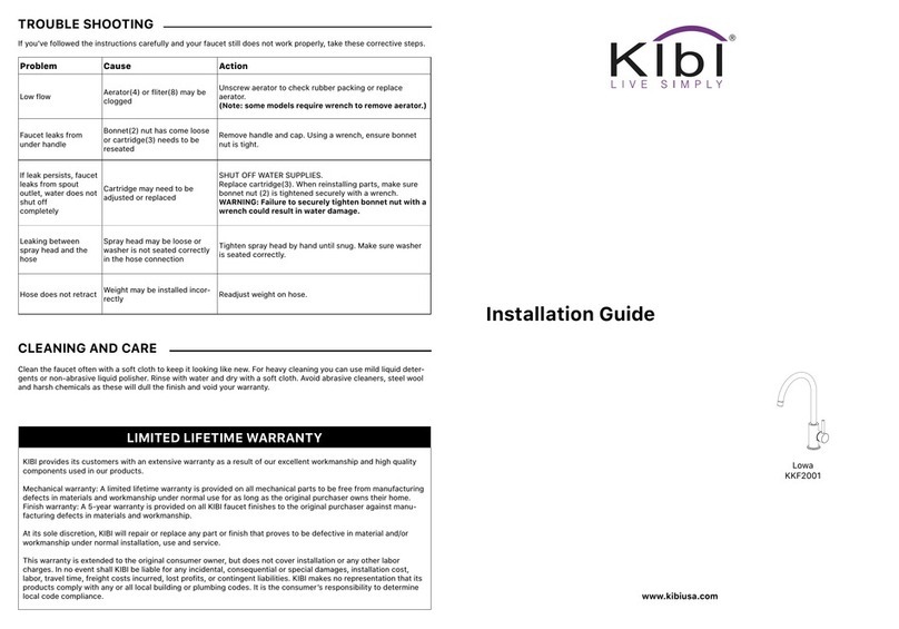 KIBI Lowa KKF2001 User manual