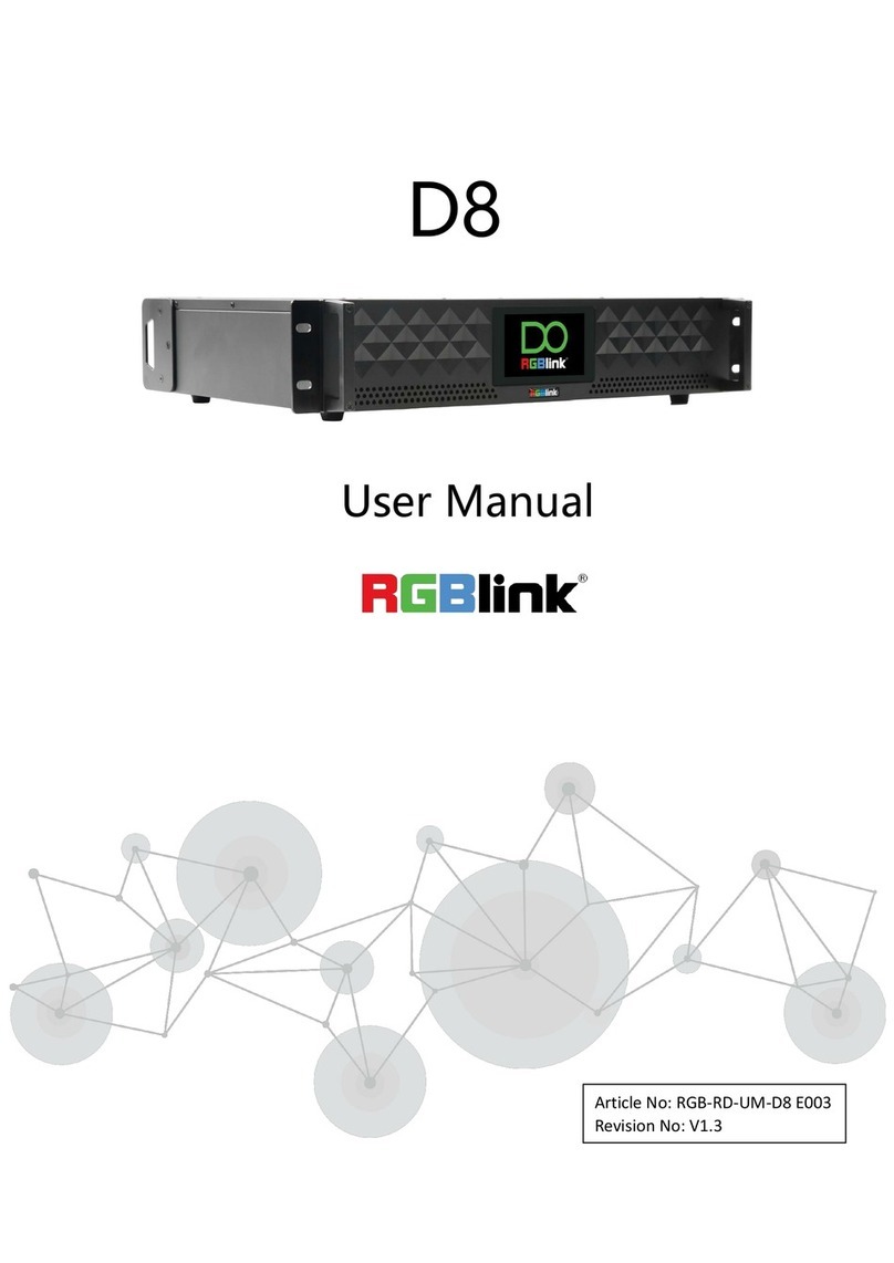 RGBlink D8 User manual
