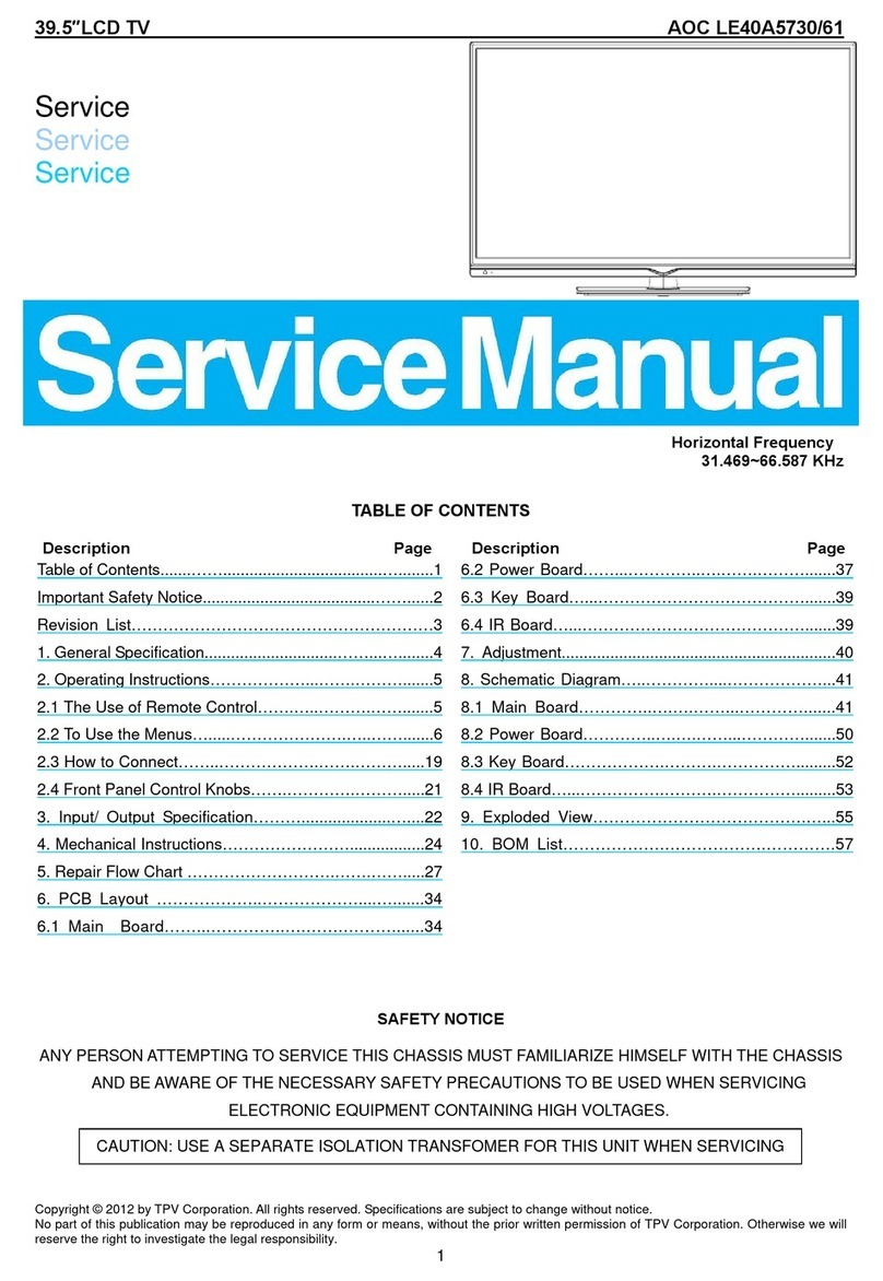AOC LE40A5730/61 User manual