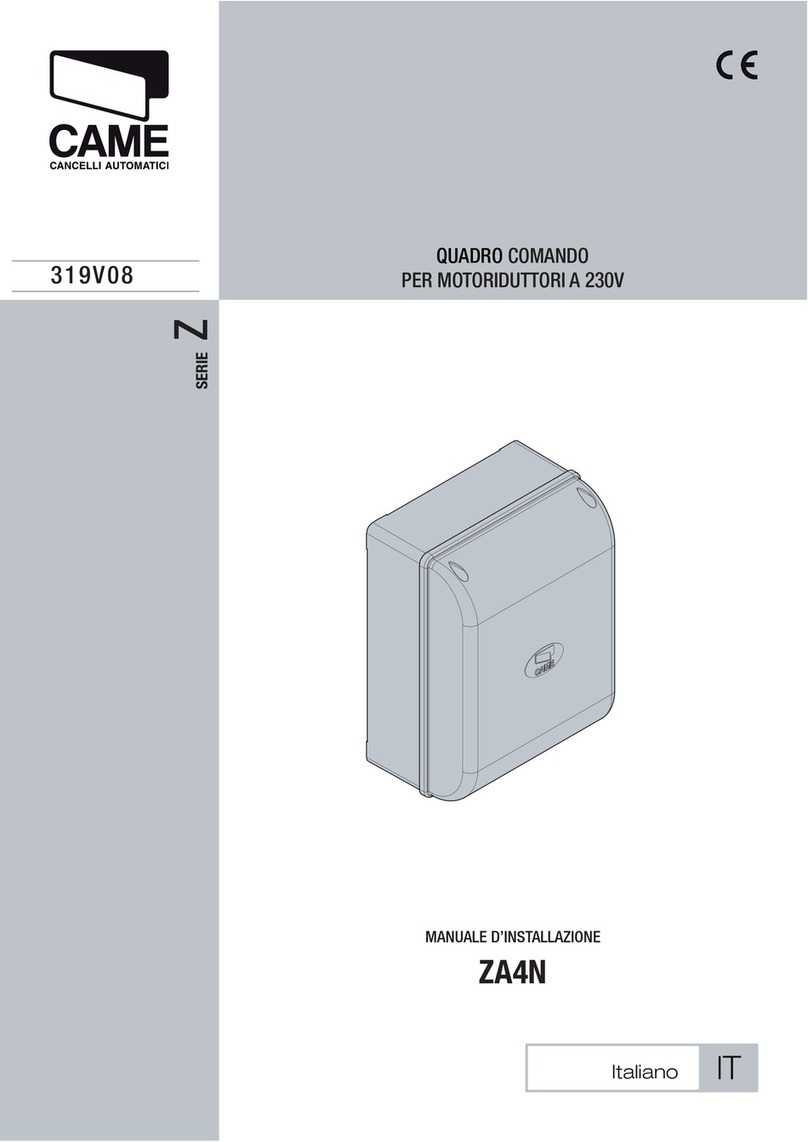 CAME Z Series User manual