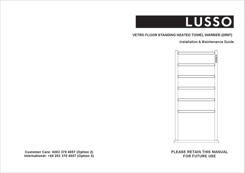 Lusso VETRO DR07 Installation & maintenance guide