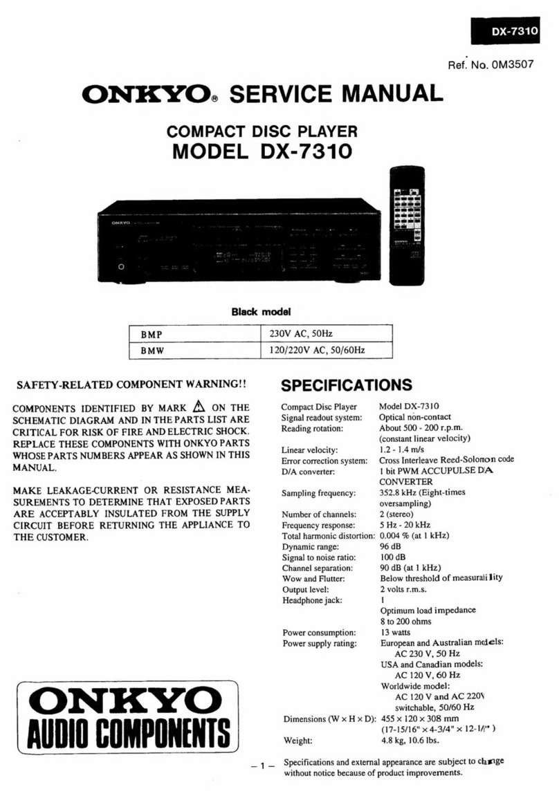 Onkyo DX-7310 User manual