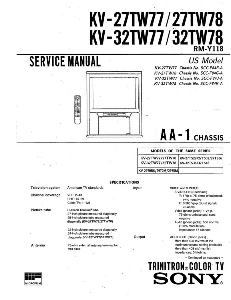 Sony Trinitron KV-27TW77 User manual