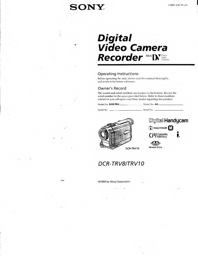 Sony Digital Handycam DCR-TRV8 User manual