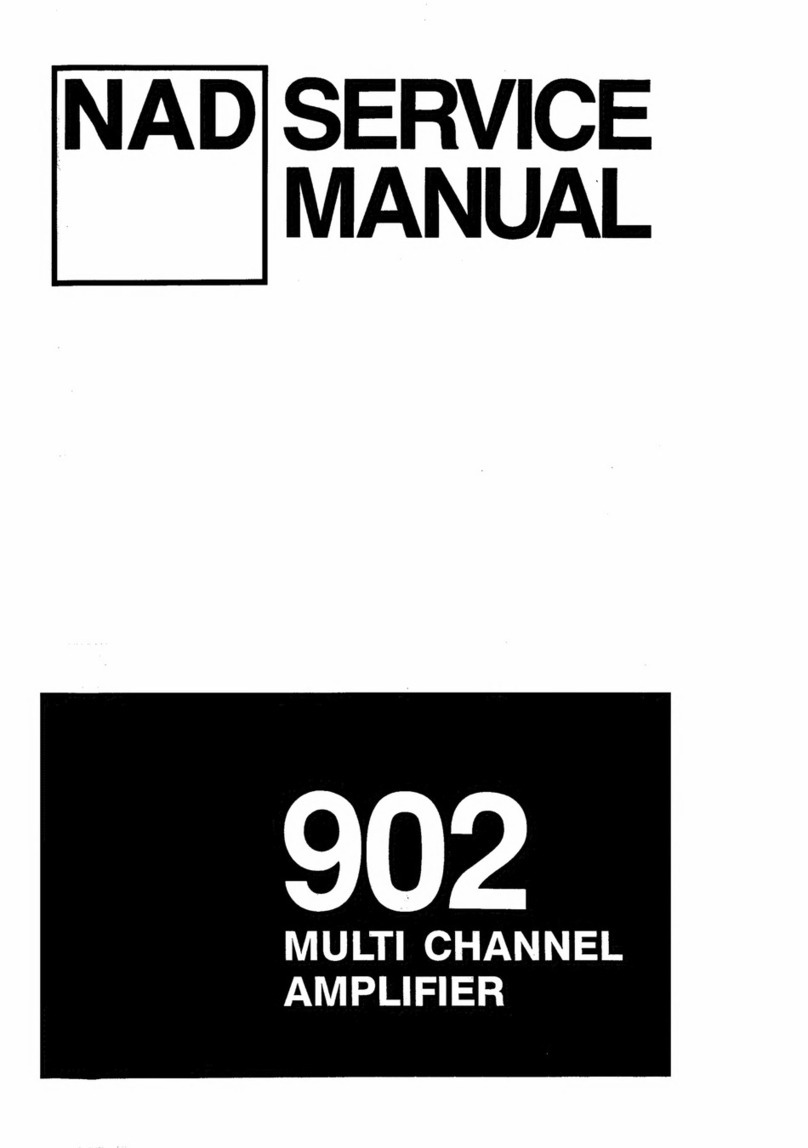 NAD 902 User manual