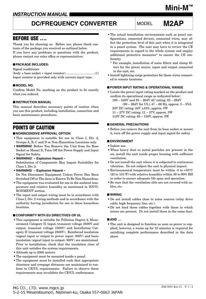 M-system Mini-M M2AP instruction manual