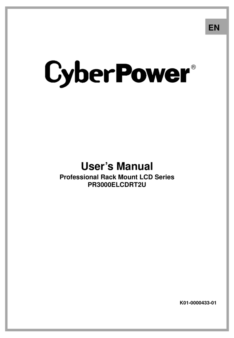CyberPower PR3000ELCDRT2U user manual CyberPower PR3000ELCDRT2U user manual