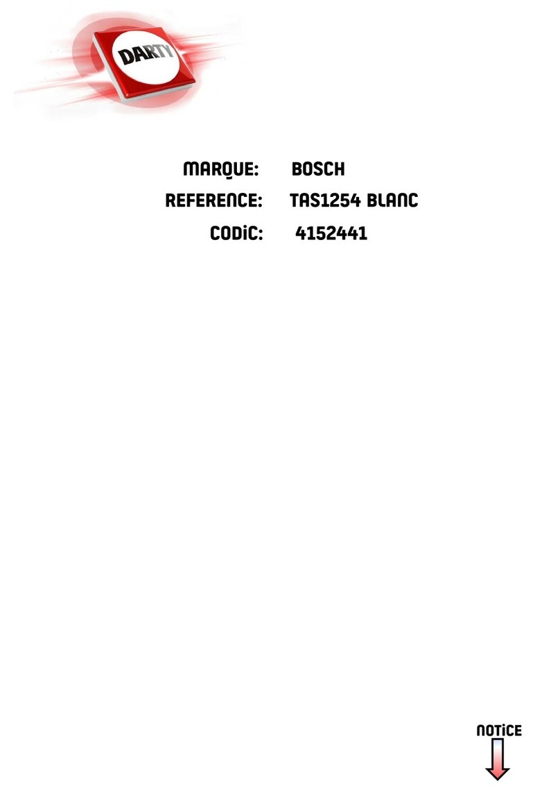 Bosch TASSIMO VIVY TAS 12 Series User manual