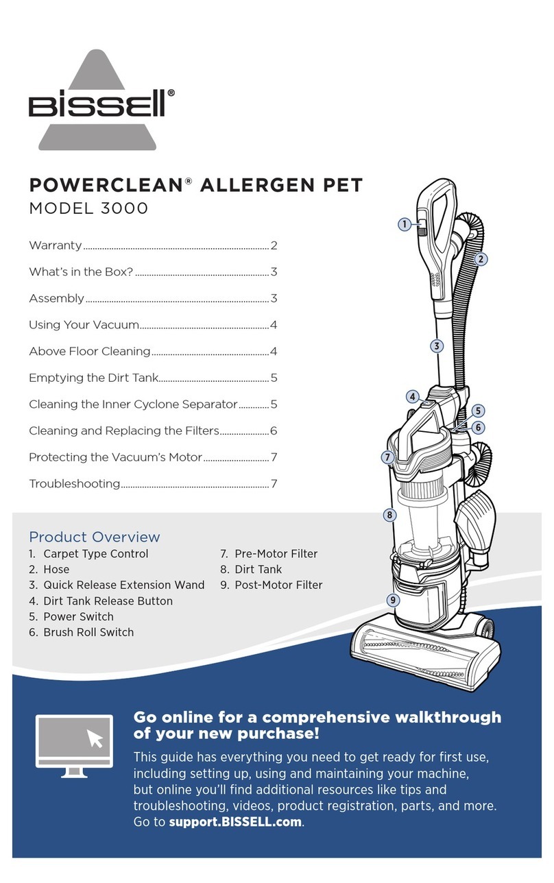Bissell POWERCLEAN ALLERGEN PET User manual