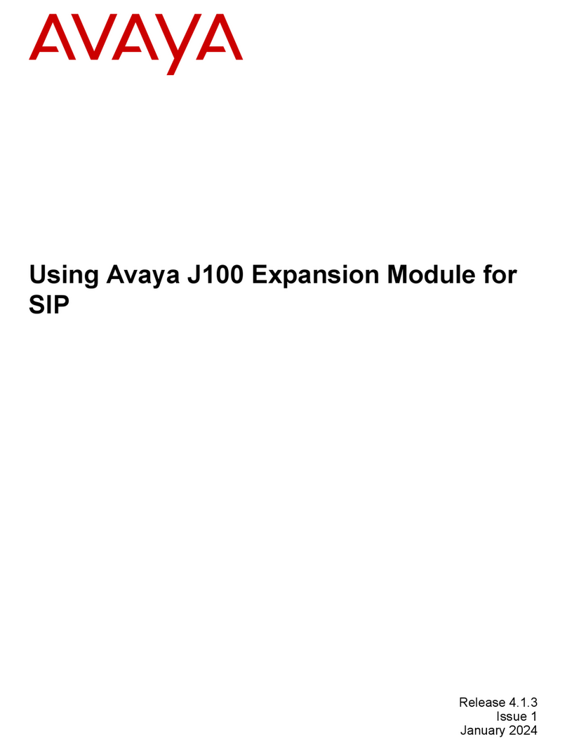 Avaya J100 Series manual