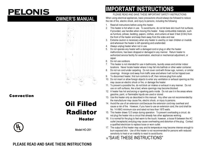 Pelonis HO-201 User manual