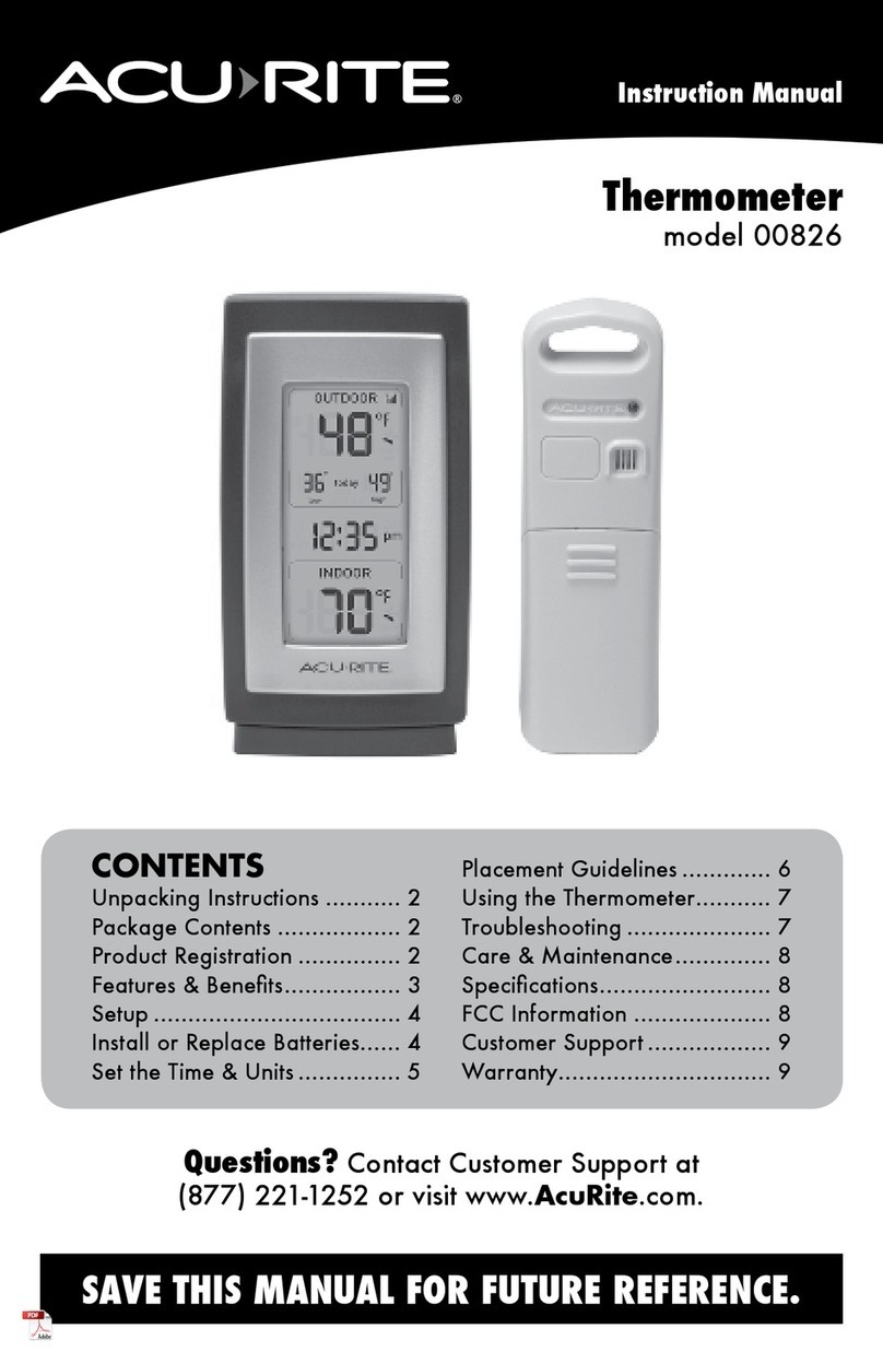 ACU-RITE 00826 User manual