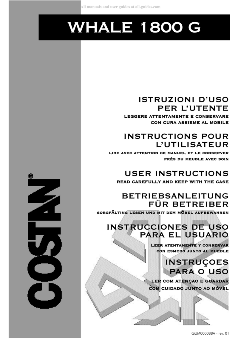 Costan WHALE 1800 G HG400 User manual