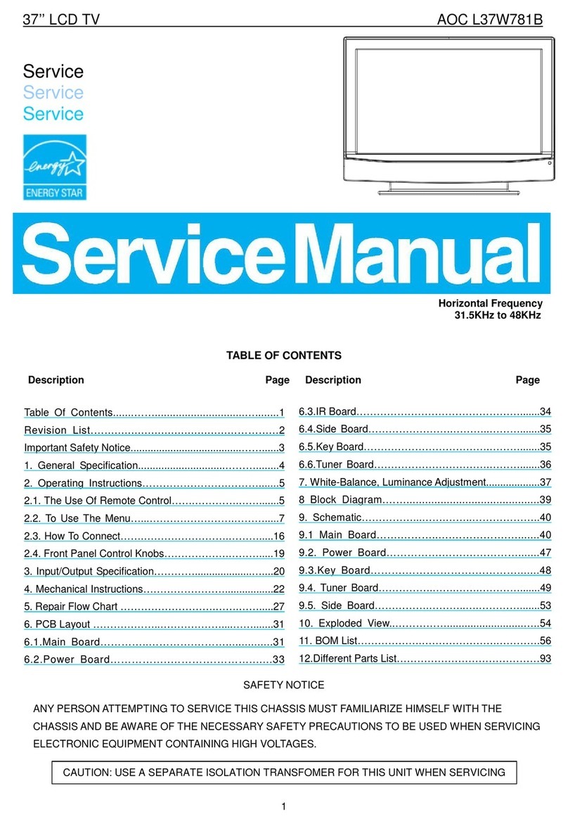 AOC L37W781B User manual