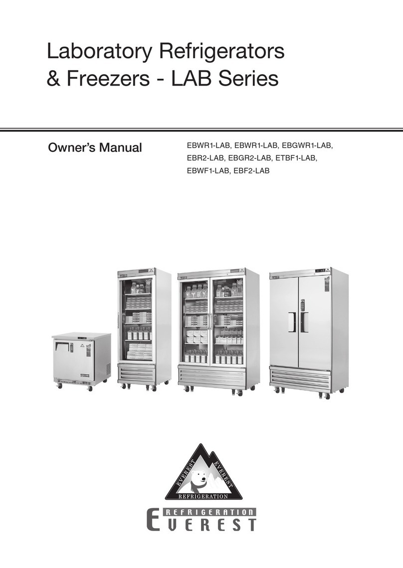 EVEREST REFRIGERATION LAB Series owner's manual