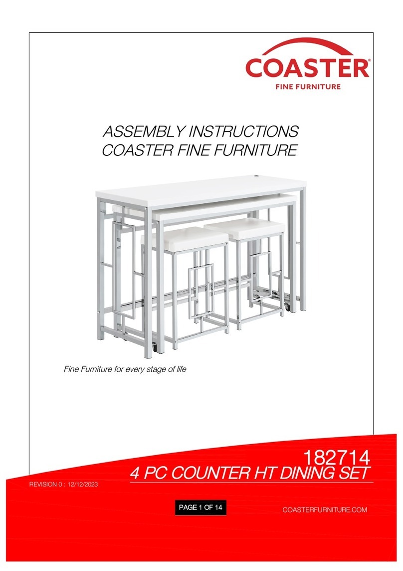 Coaster 182714 Assembly instructions