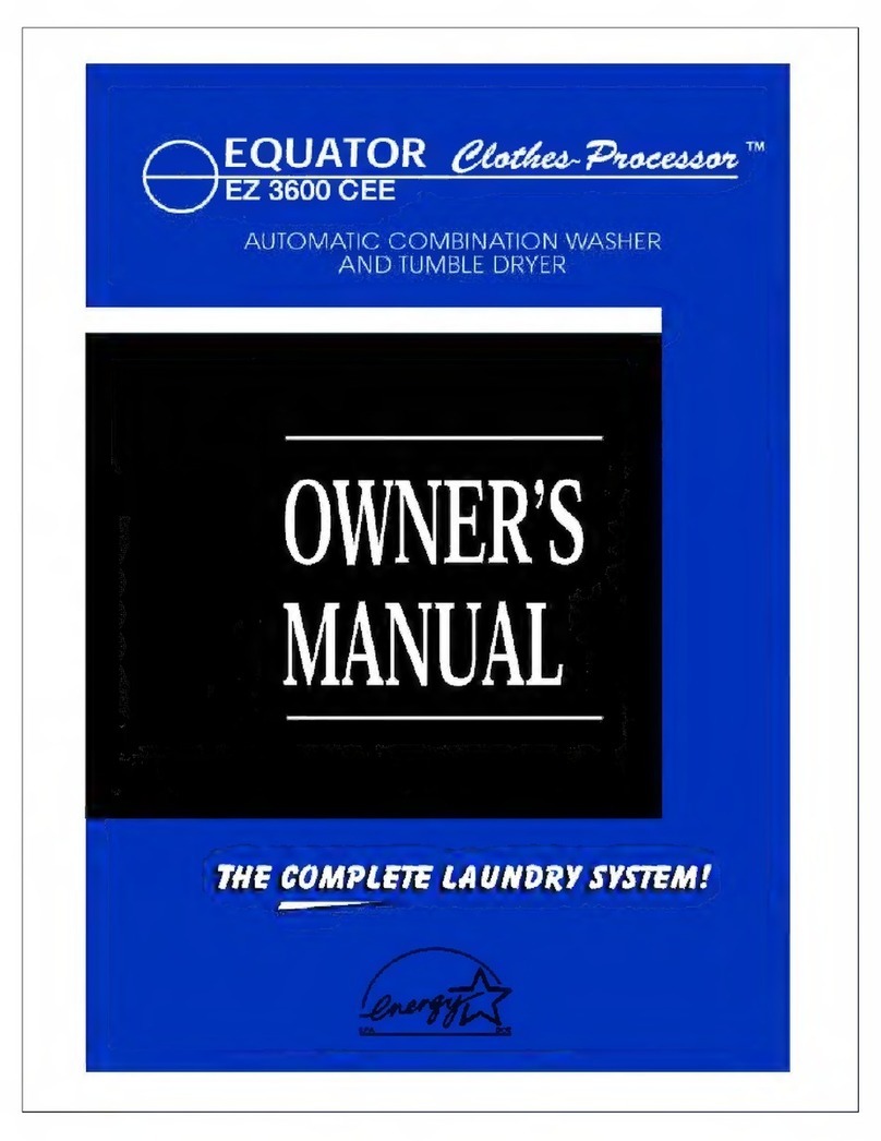 Equator Clother-Processor EZ 3600 CEE User manual
