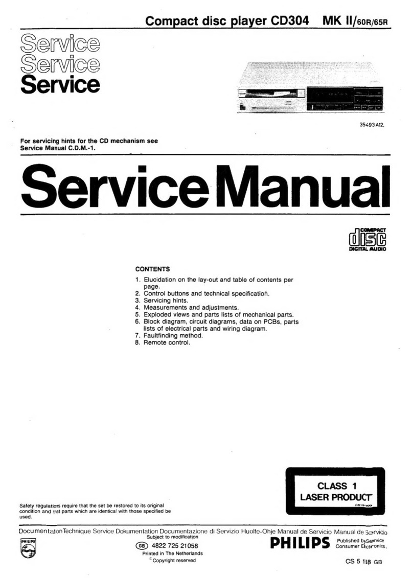 Philips CD304 MK II User manual