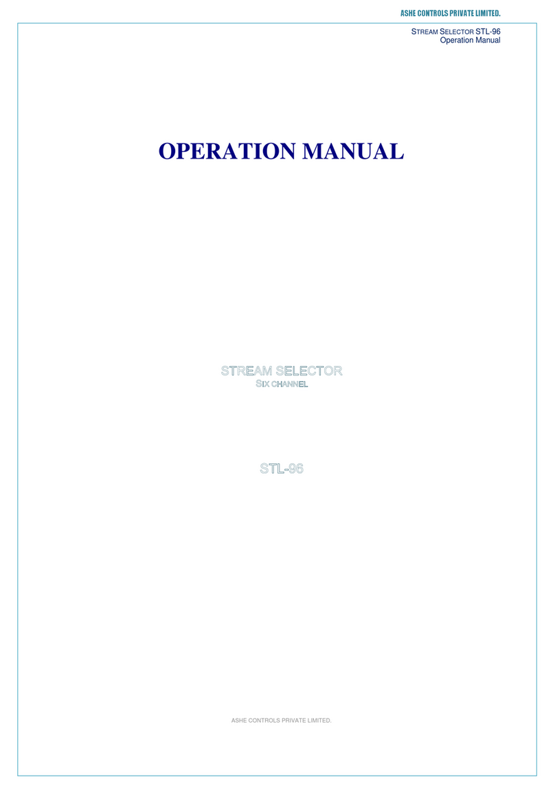 ASHE STL-96 Operation manual