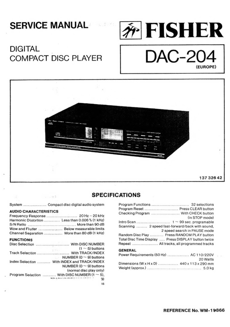 Fisher DAC-204 Service manual
