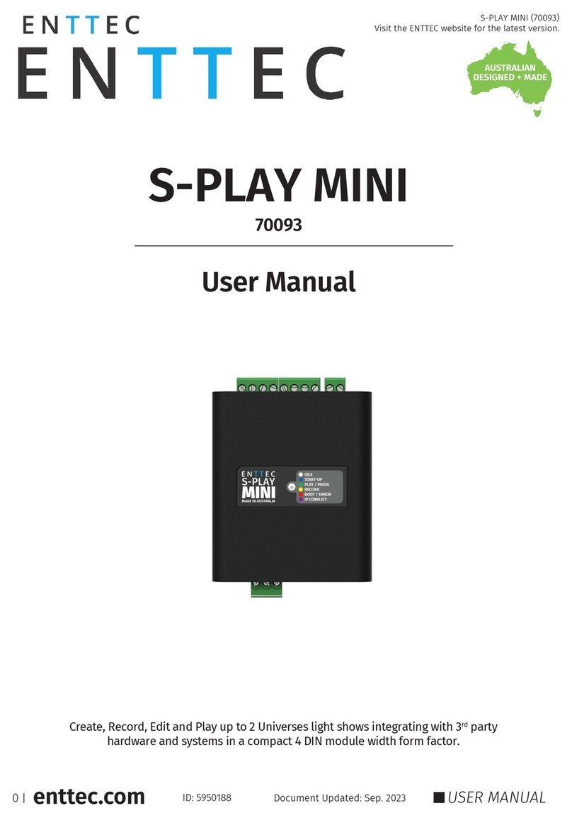 Enttec S-PLAY MINI User manual