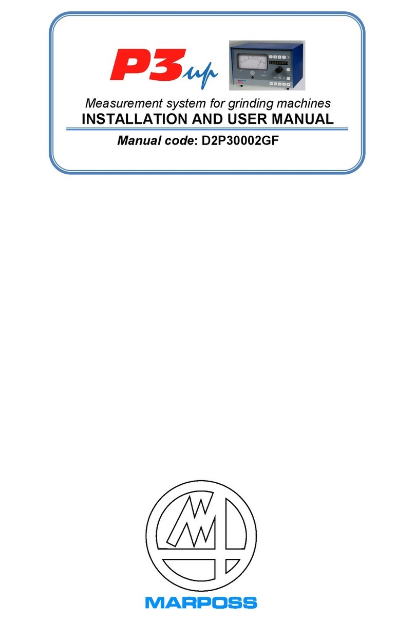 marposs P3UP User manual