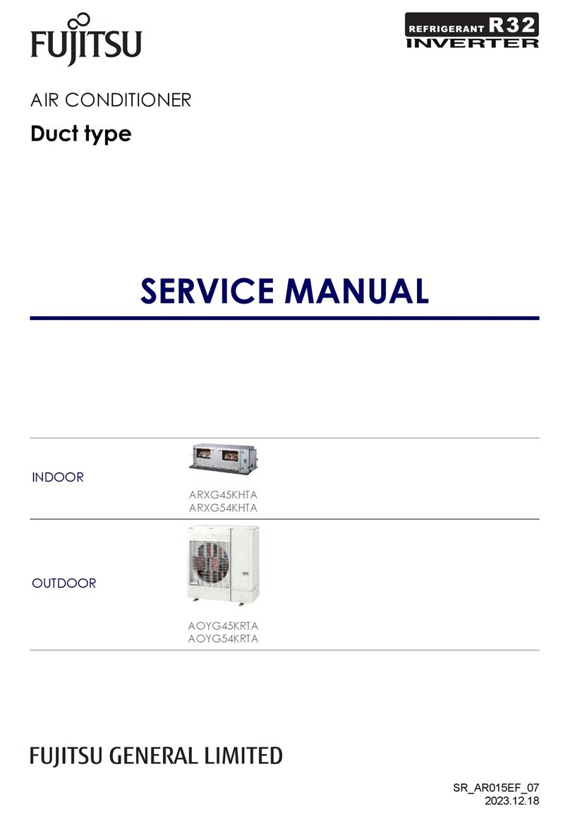 Fujitsu ARXG45KHTA User manual