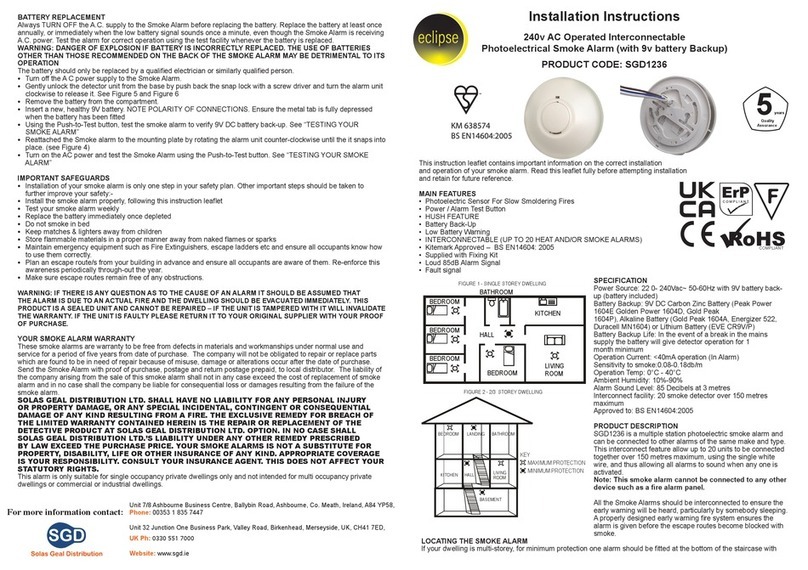 Eclipse SGD1236 User manual