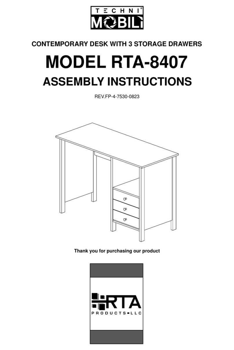 RTA Techni Mobili RTA-8407 Assembly instructions RTA Techni Mobili RTA-8407 Assembly instructions