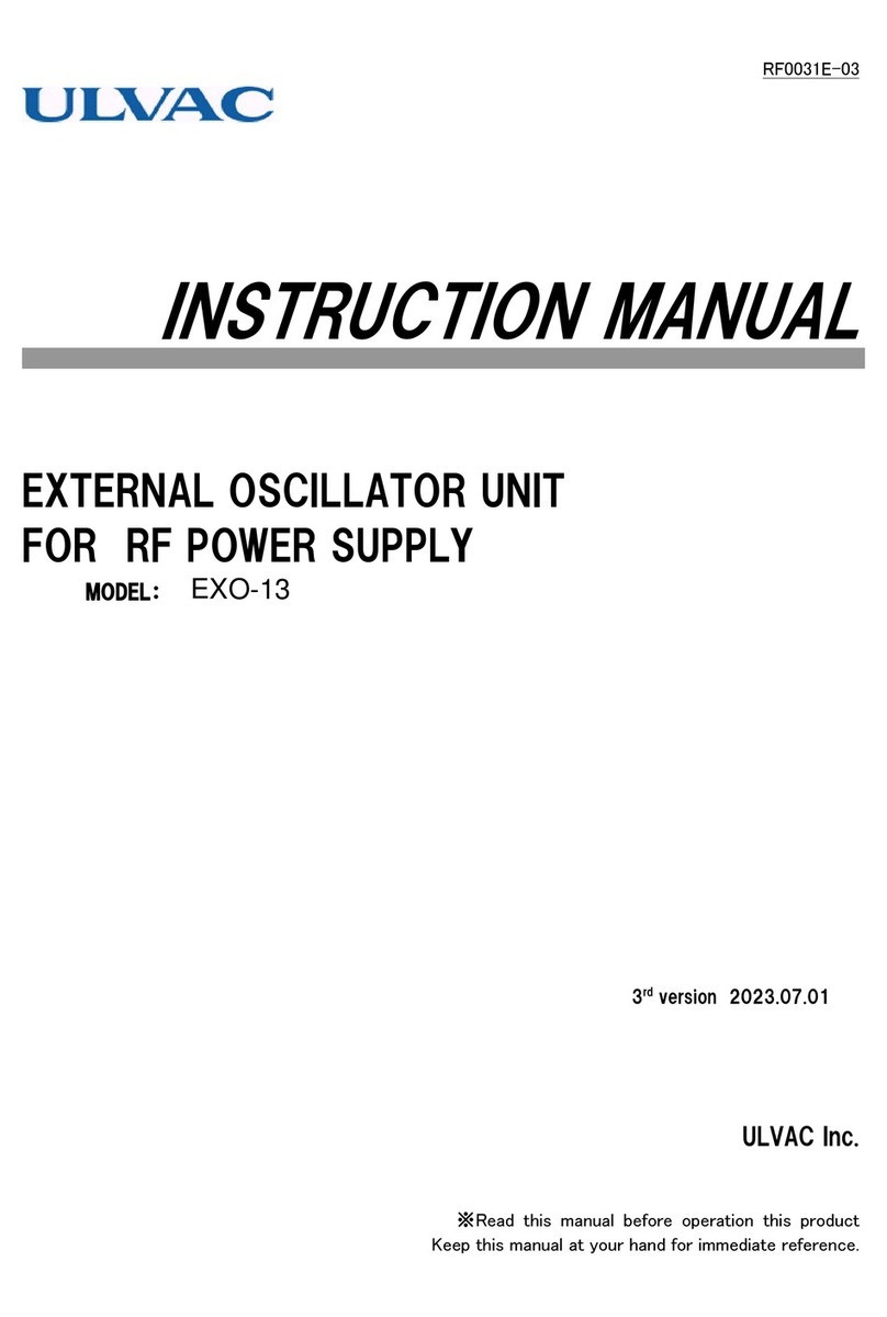 Ulvac EXO-13 instruction manual
