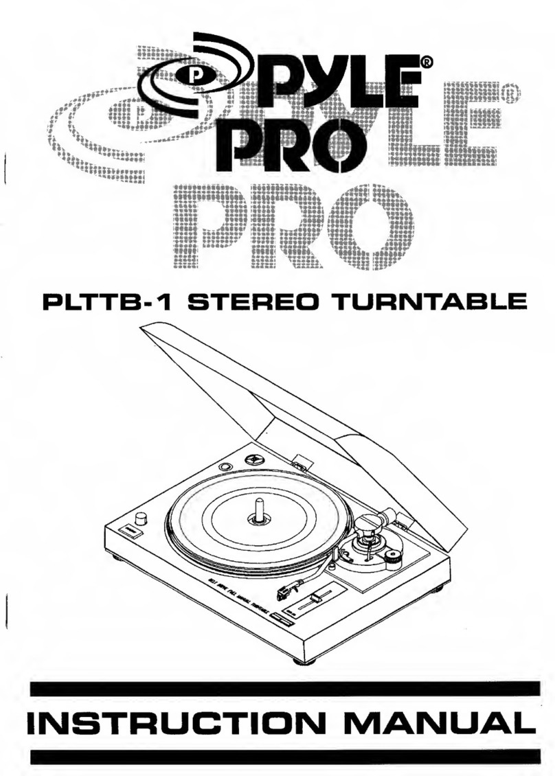Pyle Pro PLTTB-1 User manual