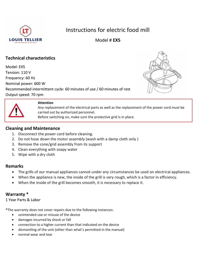 Louis Tellier EX5 instructions