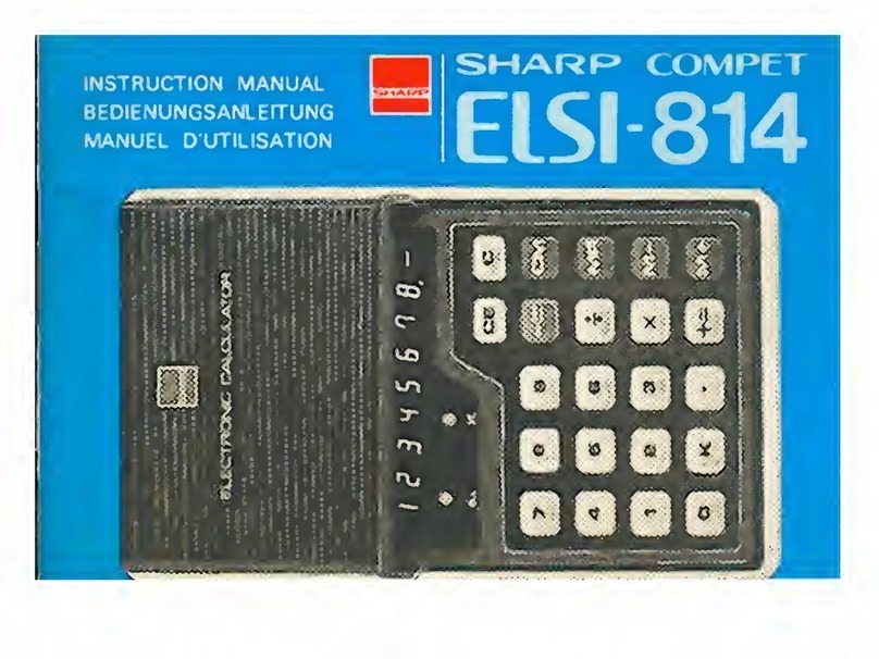 Sharp ELSI-814 User manual