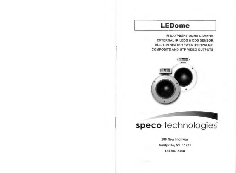 Speco LEDome User manual